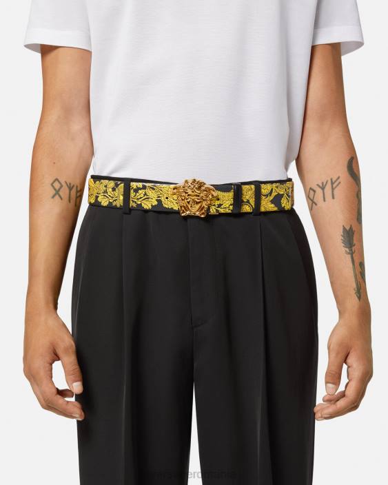 imprimare centura reversibila maschera baroque Versace bărbați accesorii 40L61629