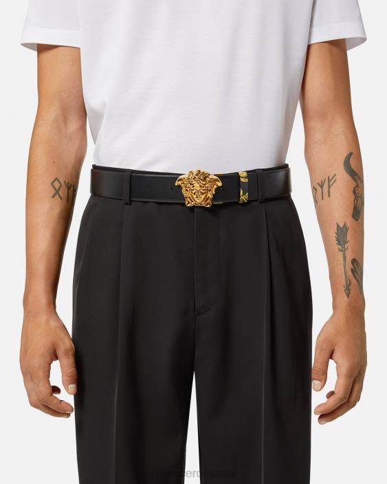 imprimare centura reversibila maschera baroque Versace bărbați accesorii 40L61629