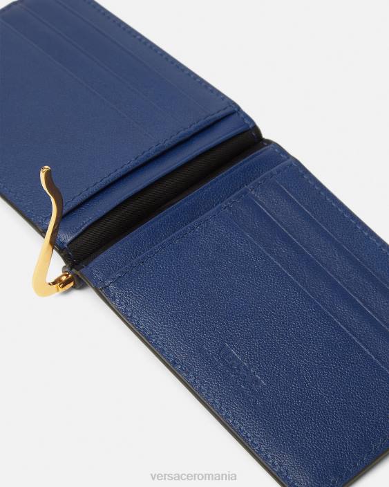 albastru portofel medusa biggie bifold clip Versace bărbați accesorii 40L61632