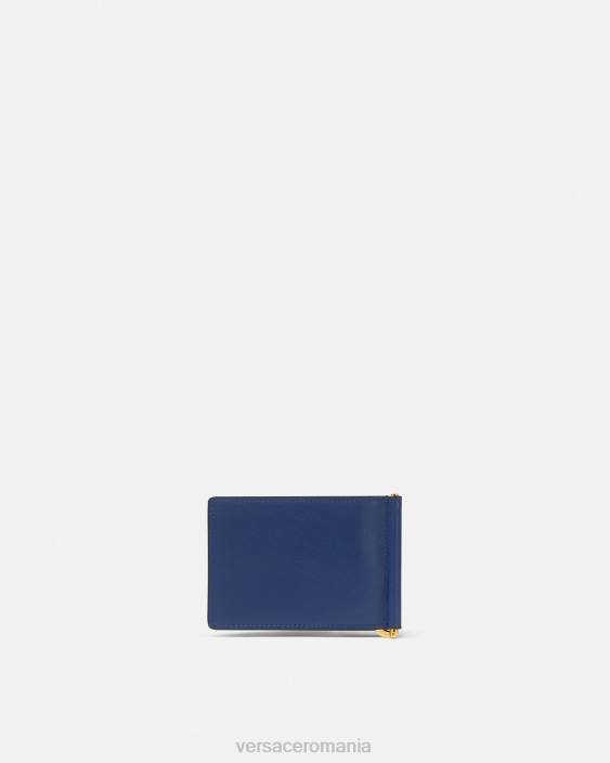 albastru portofel medusa biggie bifold clip Versace bărbați accesorii 40L61632