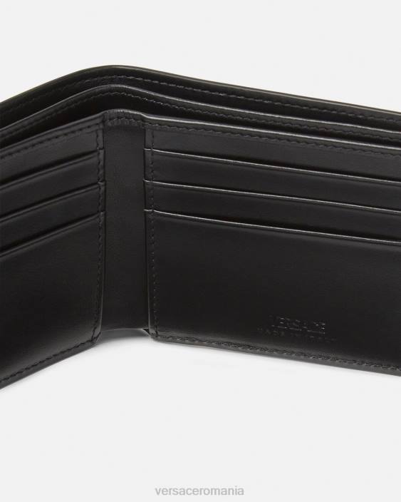 caramel portofel medusa biggie patent bifold Versace bărbați accesorii 40L61649