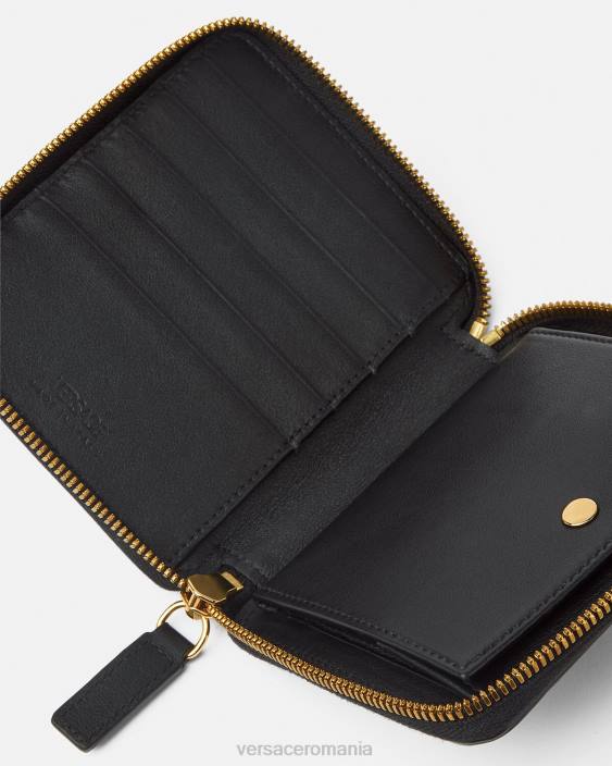 negru portofel medusa Versace bărbați accesorii 40L61640