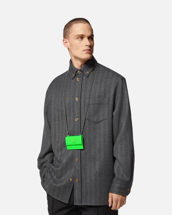 verde suport card medusa biggie Versace bărbați accesorii 40L61644