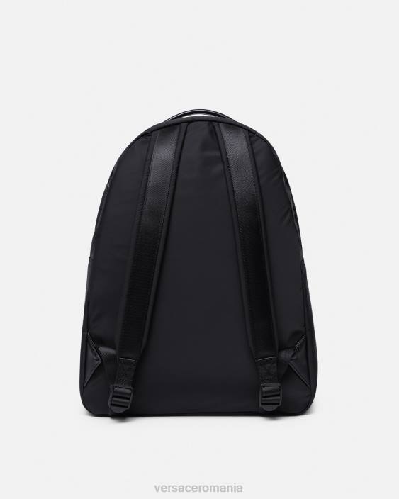 negru rucsac cu logo couture Versace bărbați accesorii 40L62490