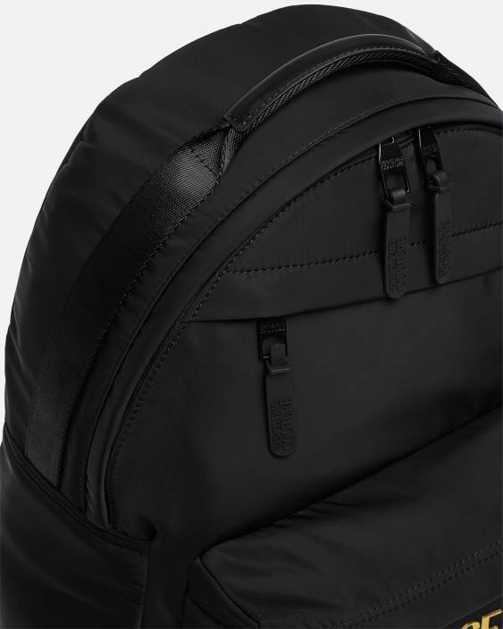 negru si auriu rucsac cu logo couture Versace bărbați accesorii 40L62492