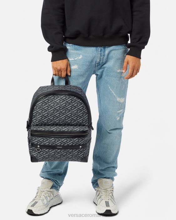 negru si gri rucsac semnătură la greca Versace bărbați saci 40L61487