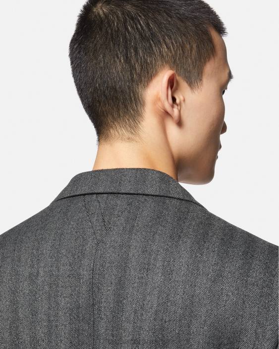 gri blazer medusa din cașmir Versace bărbați îmbrăcăminte 40L61263