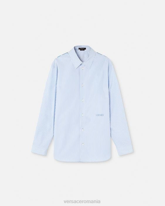 imprimare cămașă baroc în dungi Versace bărbați îmbrăcăminte 40L61293