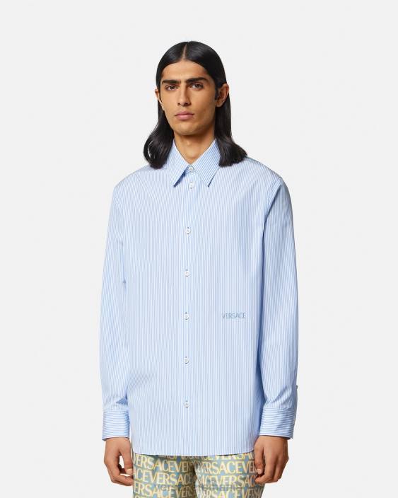 imprimare cămașă baroc în dungi Versace bărbați îmbrăcăminte 40L61293