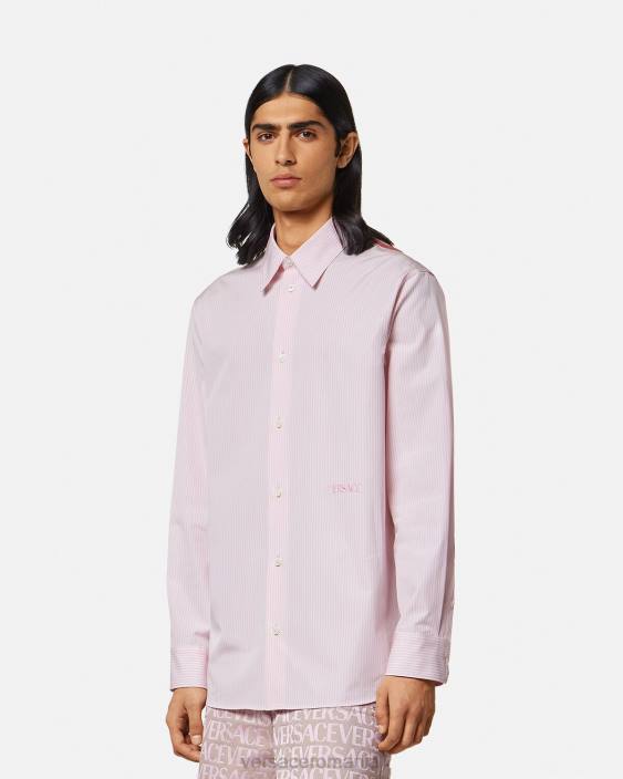 imprimare cămașă baroc în dungi Versace bărbați îmbrăcăminte 40L61294