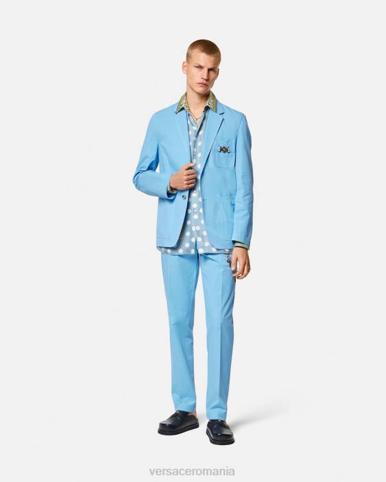 imprimare cămașă de mătase peste tot Versace bărbați îmbrăcăminte 40L61284