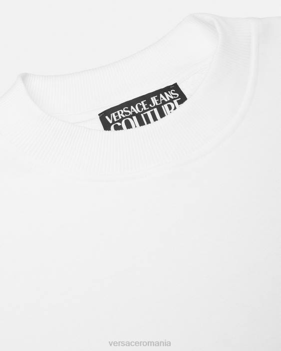 auriu și alb hanorac cu logo couture Versace bărbați îmbrăcăminte 40L62408