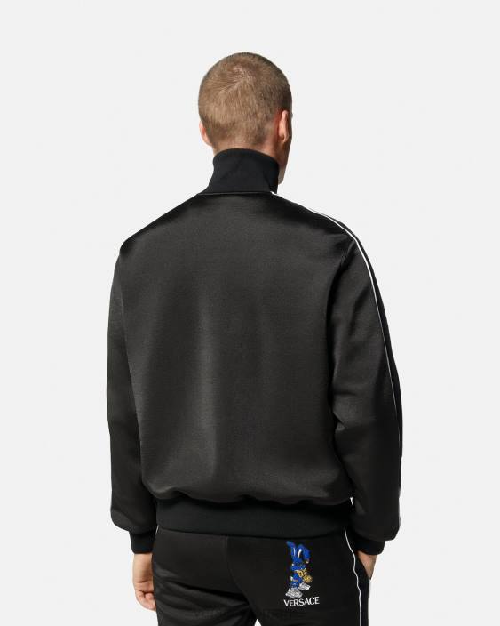 negru hanorac iepure festival de primăvară Versace bărbați îmbrăcăminte 40L61418