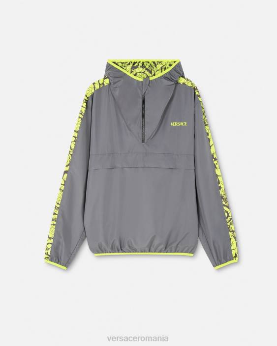 gri si var jachetă sport barocco silhouette Versace bărbați îmbrăcăminte 40L61461