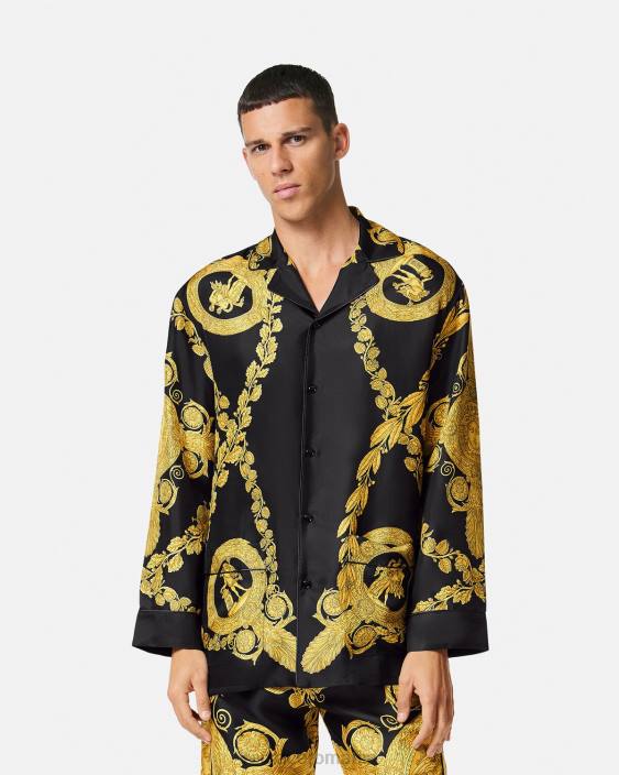 imprimare Maschera baroque pijama top Versace bărbați lenjerie intimă și îmbrăcăminte de plajă 40L61741