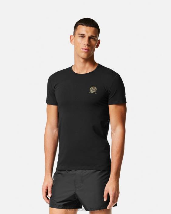negru tricou medusa Versace bărbați lenjerie intimă și îmbrăcăminte de plajă 40L61732
