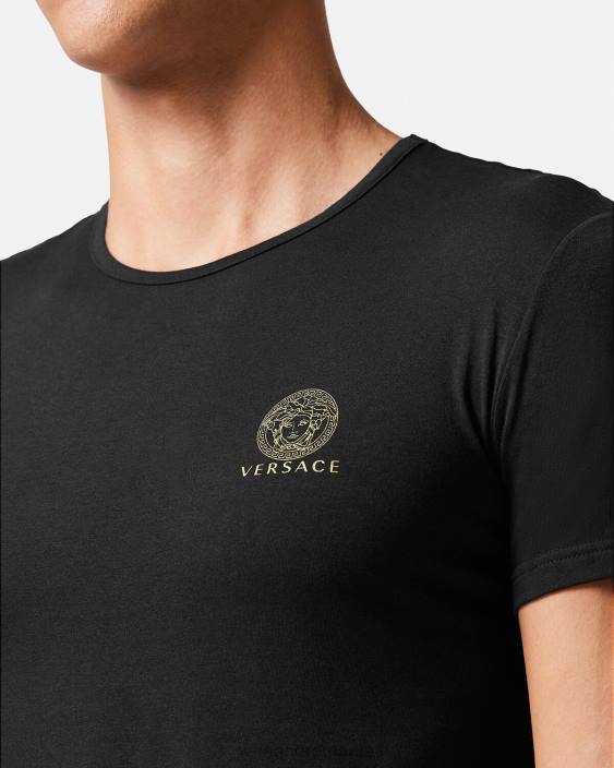 negru tricou medusa Versace bărbați lenjerie intimă și îmbrăcăminte de plajă 40L61732