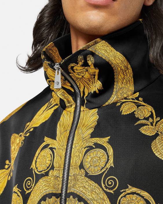 imprimare jachetă bluson maschera baroque Versace bărbați îmbrăcăminte 40L61236