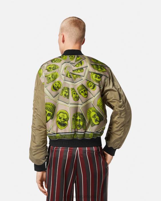 imprimare le maschere bomber jacket Versace bărbați îmbrăcăminte 40L61232