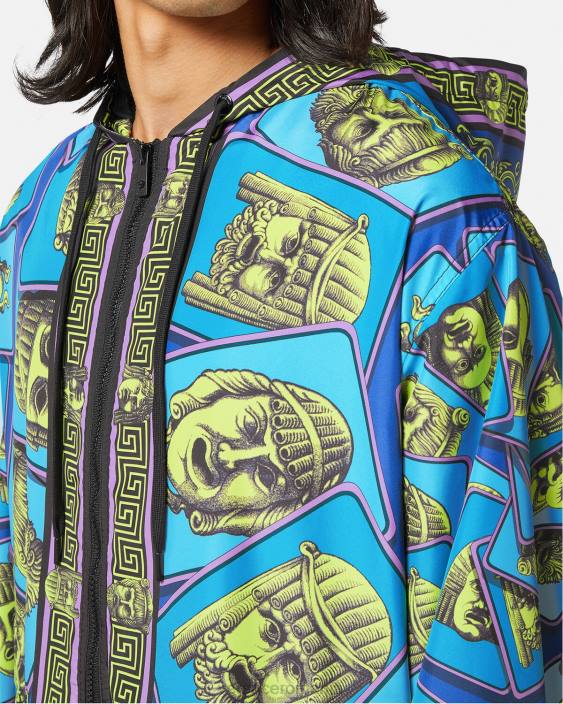imprimare le maschere windbreaker jacket Versace bărbați îmbrăcăminte 40L61235