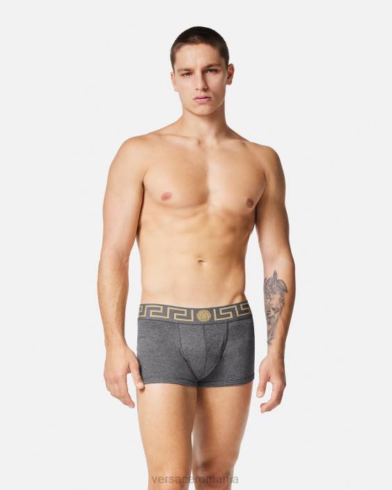 alb & negru & gri trunchi de bordura greca pachet 3 Versace bărbați lenjerie intimă și îmbrăcăminte de plajă 40L61751