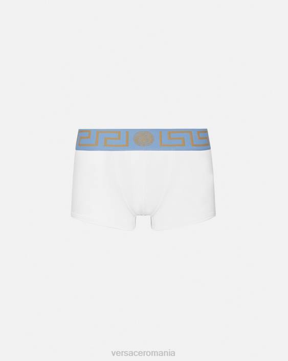 alb trunchiuri de bordura greca Versace bărbați lenjerie intimă și îmbrăcăminte de plajă 40L61744