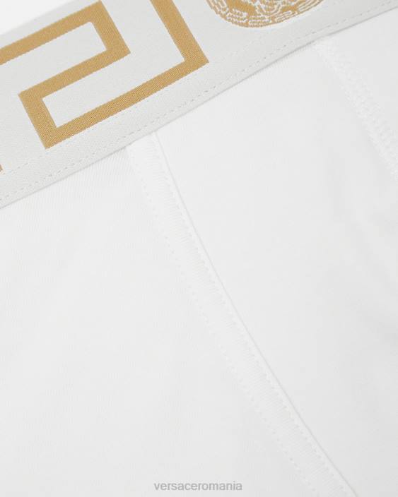 aur alb greca border trunchiuri lungi Versace bărbați lenjerie intimă și îmbrăcăminte de plajă 40L61767