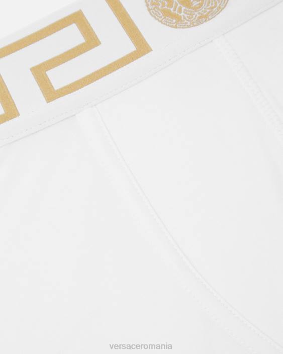 aur alb trunchiuri de bordura greca Versace bărbați lenjerie intimă și îmbrăcăminte de plajă 40L61758