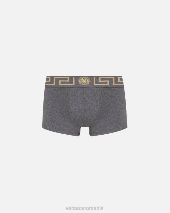 gri trunchiuri de bordura greca Versace bărbați lenjerie intimă și îmbrăcăminte de plajă 40L61759
