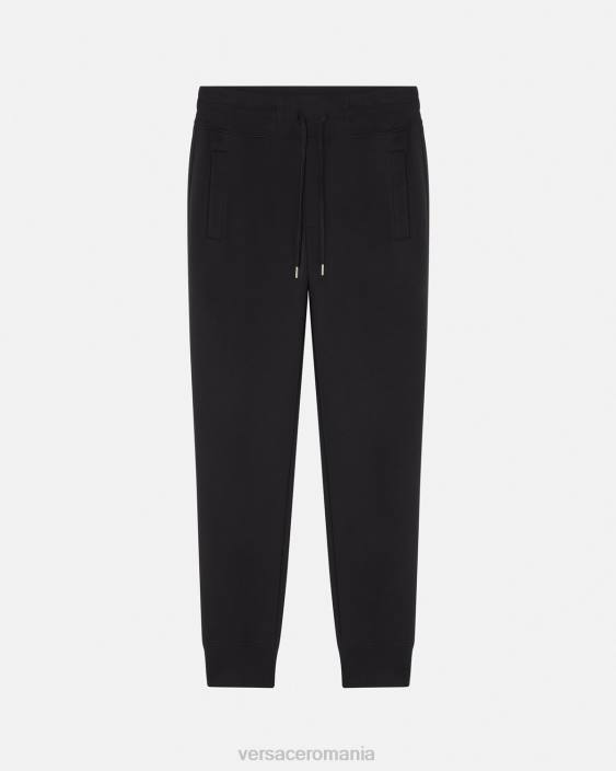 negru si auriu pantaloni de trening cu logo Versace bărbați îmbrăcăminte 40L62437
