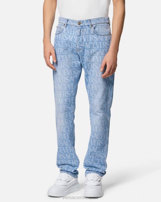 albastru blugi peste tot Versace bărbați îmbrăcăminte 40L61435