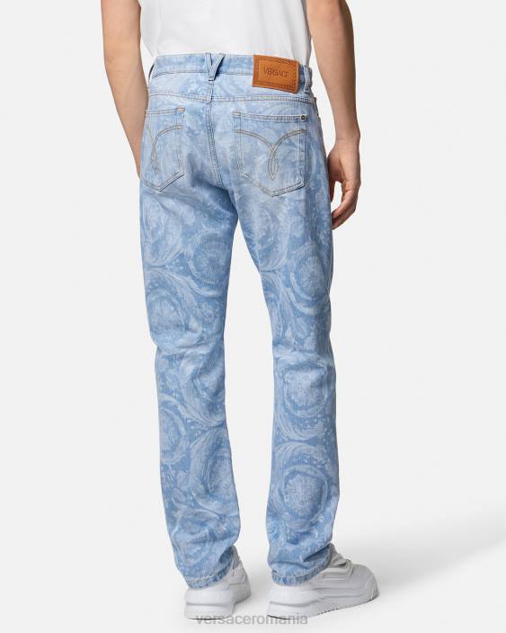 albastru blugi peste tot Versace bărbați îmbrăcăminte 40L61435
