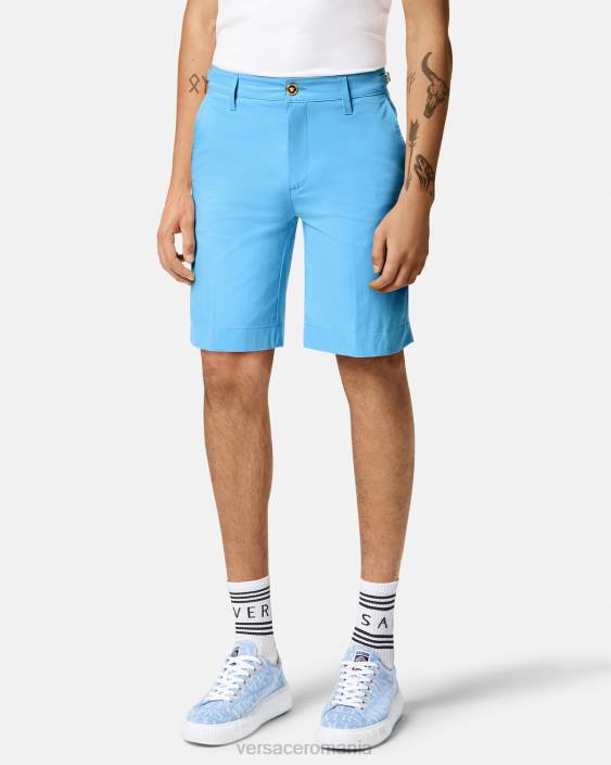 albastru deschis bermudă medusa biggie Versace bărbați îmbrăcăminte 40L61445