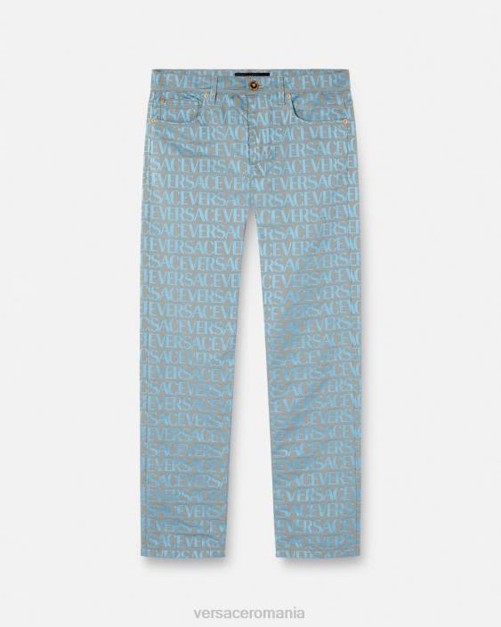 imprimare blugi peste tot Versace bărbați îmbrăcăminte 40L61436