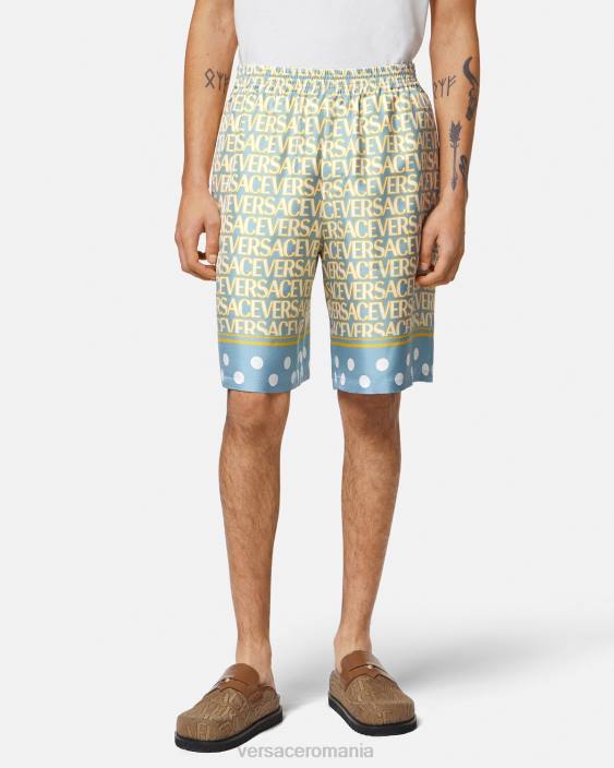 imprimare pantaloni scurți din mătase Versace bărbați îmbrăcăminte 40L61438