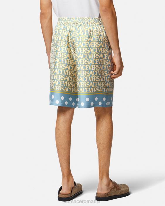 imprimare pantaloni scurți din mătase Versace bărbați îmbrăcăminte 40L61438