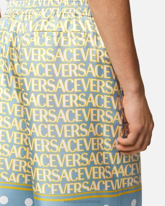 imprimare pantaloni scurți din mătase Versace bărbați îmbrăcăminte 40L61438