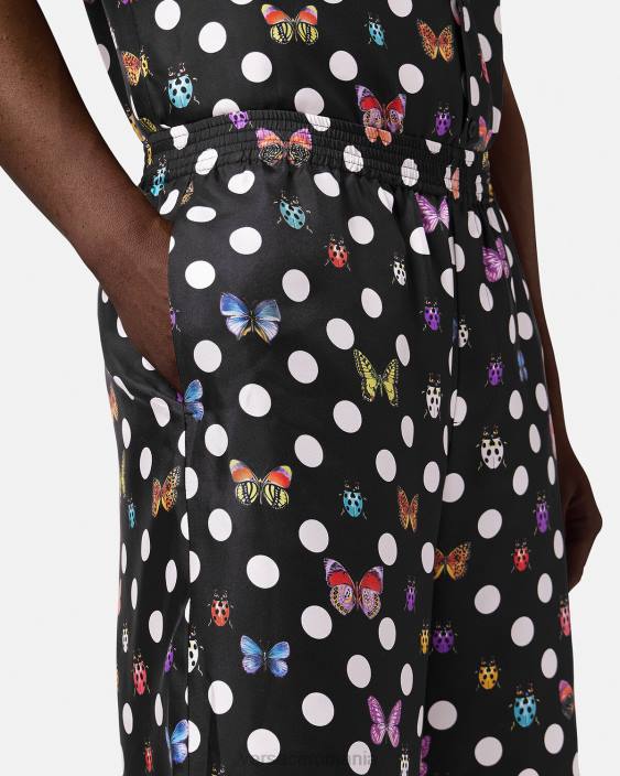 o singură culoare pantaloni scurți din mătase fluturi Versace bărbați îmbrăcăminte 40L61432