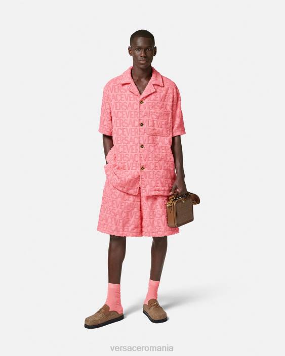 roz pantaloni scurți pentru prosop Versace bărbați îmbrăcăminte 40L61430