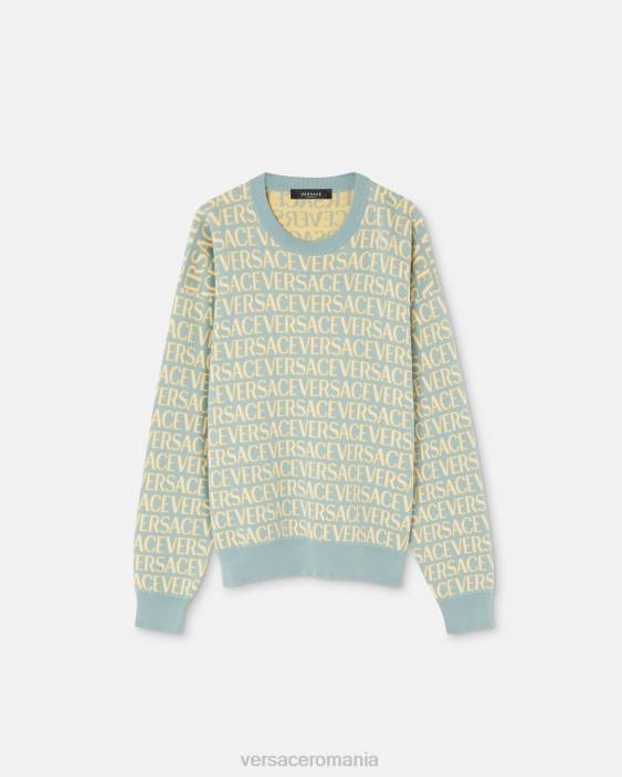 imprimare pulover din tricot peste tot Versace bărbați îmbrăcăminte 40L61325