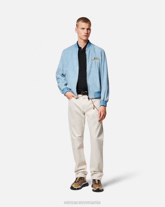 negru tricou polo cu mâneci scurte la greca Versace bărbați îmbrăcăminte 40L61328