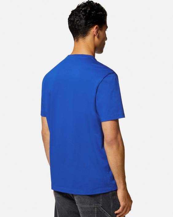 albastru tricou grafic medusa Versace bărbați îmbrăcăminte 40L61411