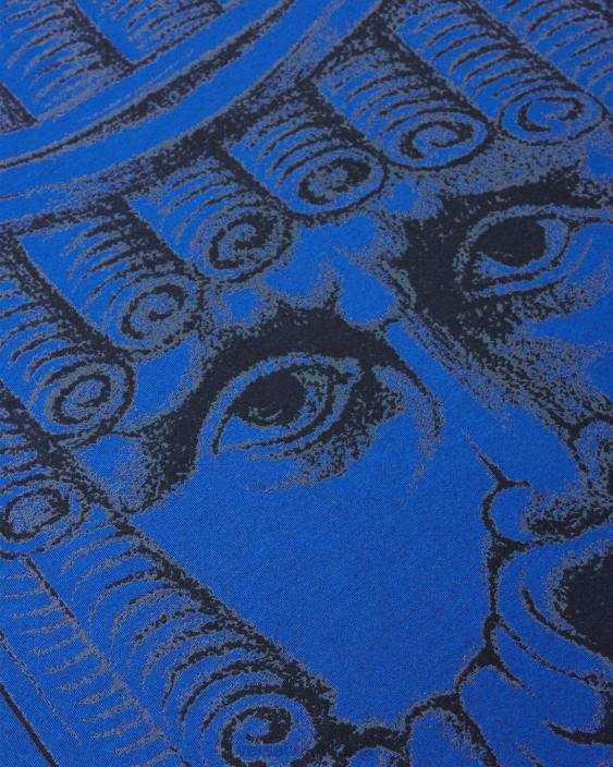 albastru tricou la maschera Versace bărbați îmbrăcăminte 40L61383