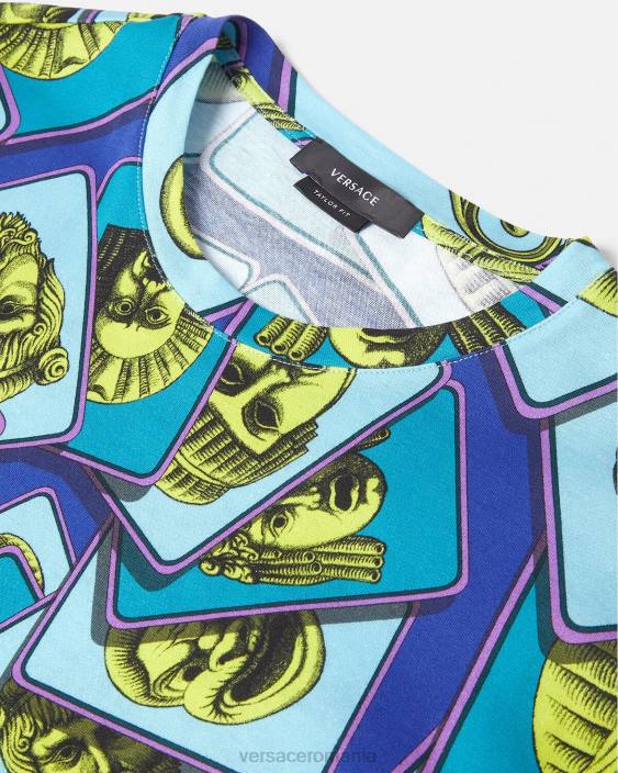 imprimare tricou le maschere Versace bărbați îmbrăcăminte 40L61381