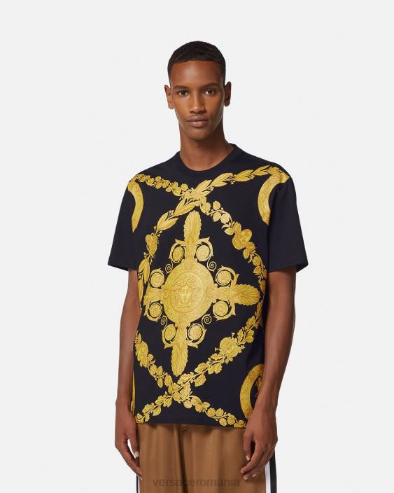 imprimare tricou maschera baroque Versace bărbați îmbrăcăminte 40L61388