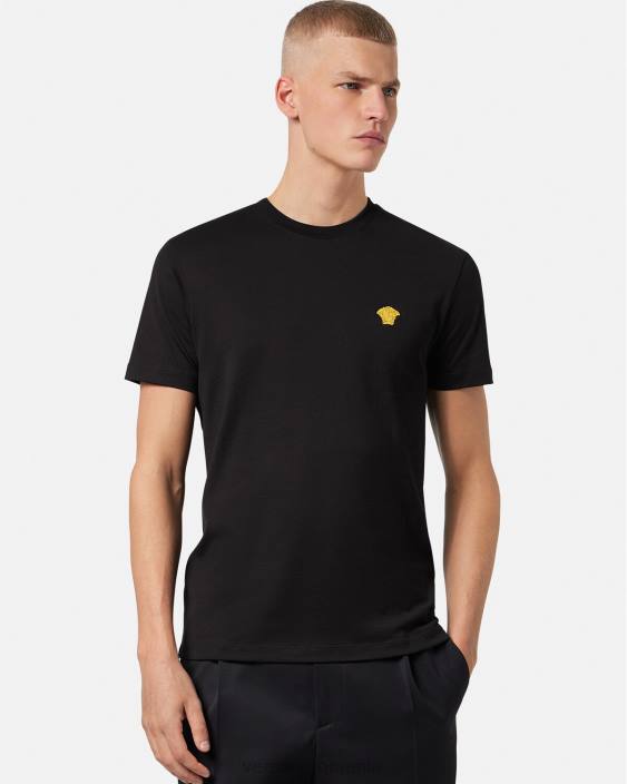 negru tricou cu medusa Versace bărbați îmbrăcăminte 40L61370