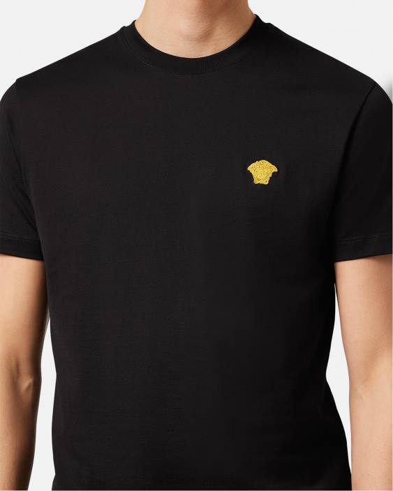 negru tricou cu medusa Versace bărbați îmbrăcăminte 40L61370