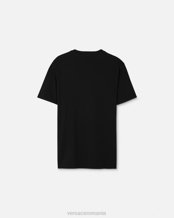 negru tricou le maschere Versace bărbați îmbrăcăminte 40L61382