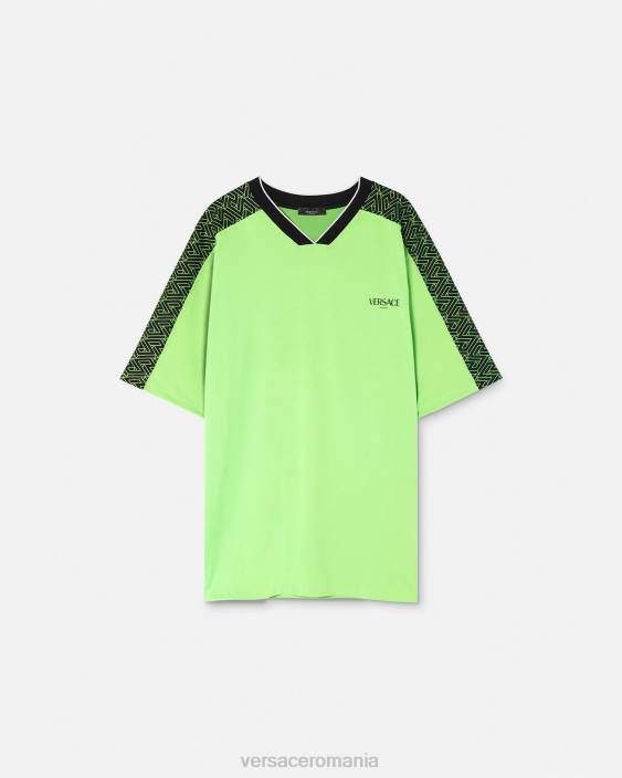 verde si negru tricou sala la greca Versace bărbați îmbrăcăminte 40L61462