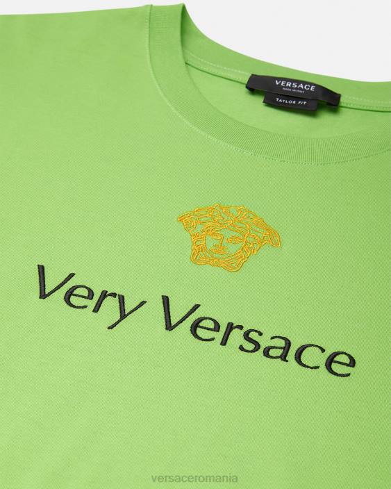 verde tricou Versace bărbați îmbrăcăminte 40L61387